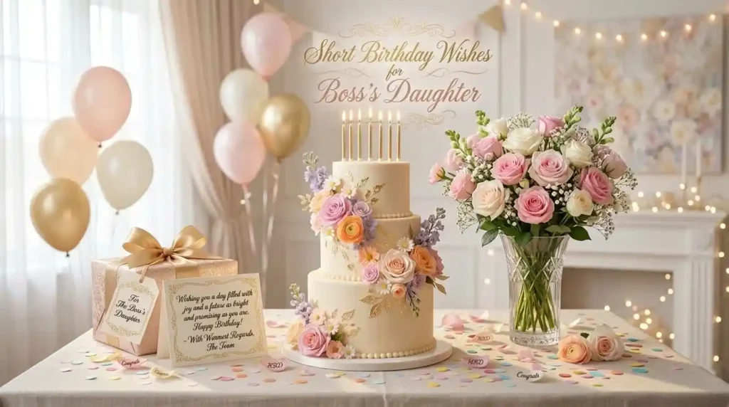 Short Birthday Wishes for Boss’s Daughter