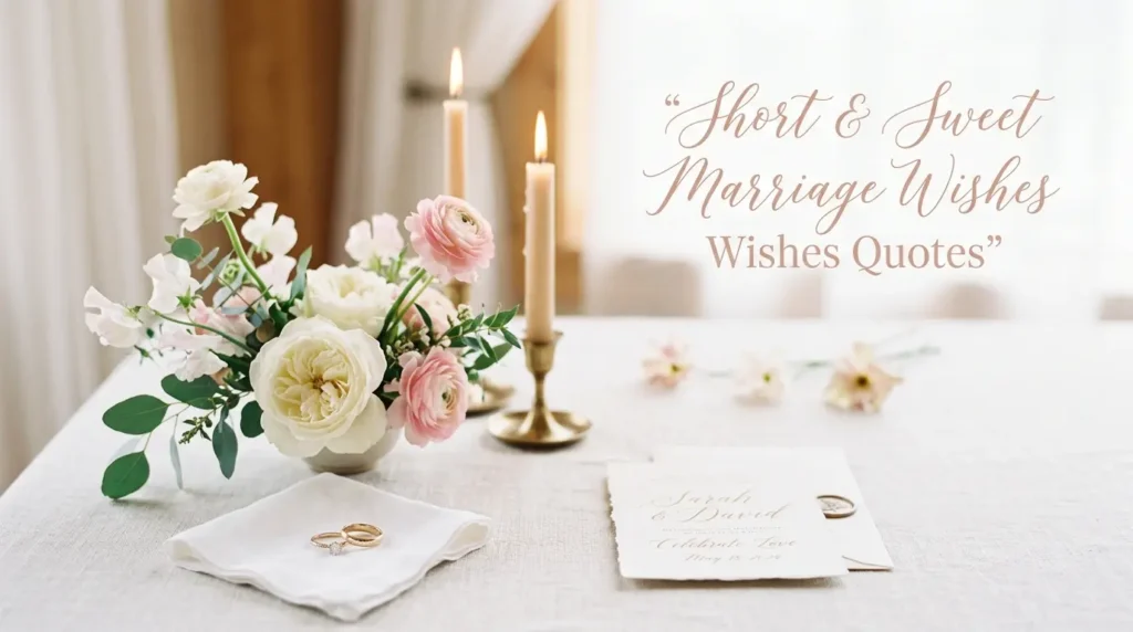 Short & Sweet Marriage Wishes Quotes