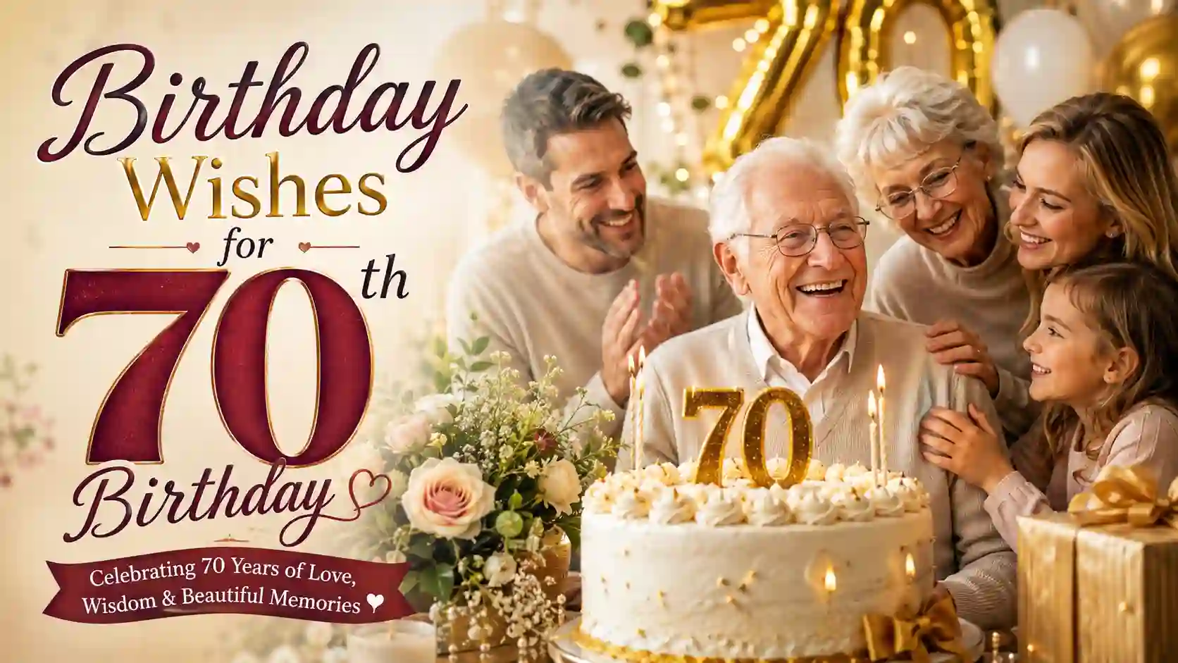 Birthday Wishes for 70th Birthday