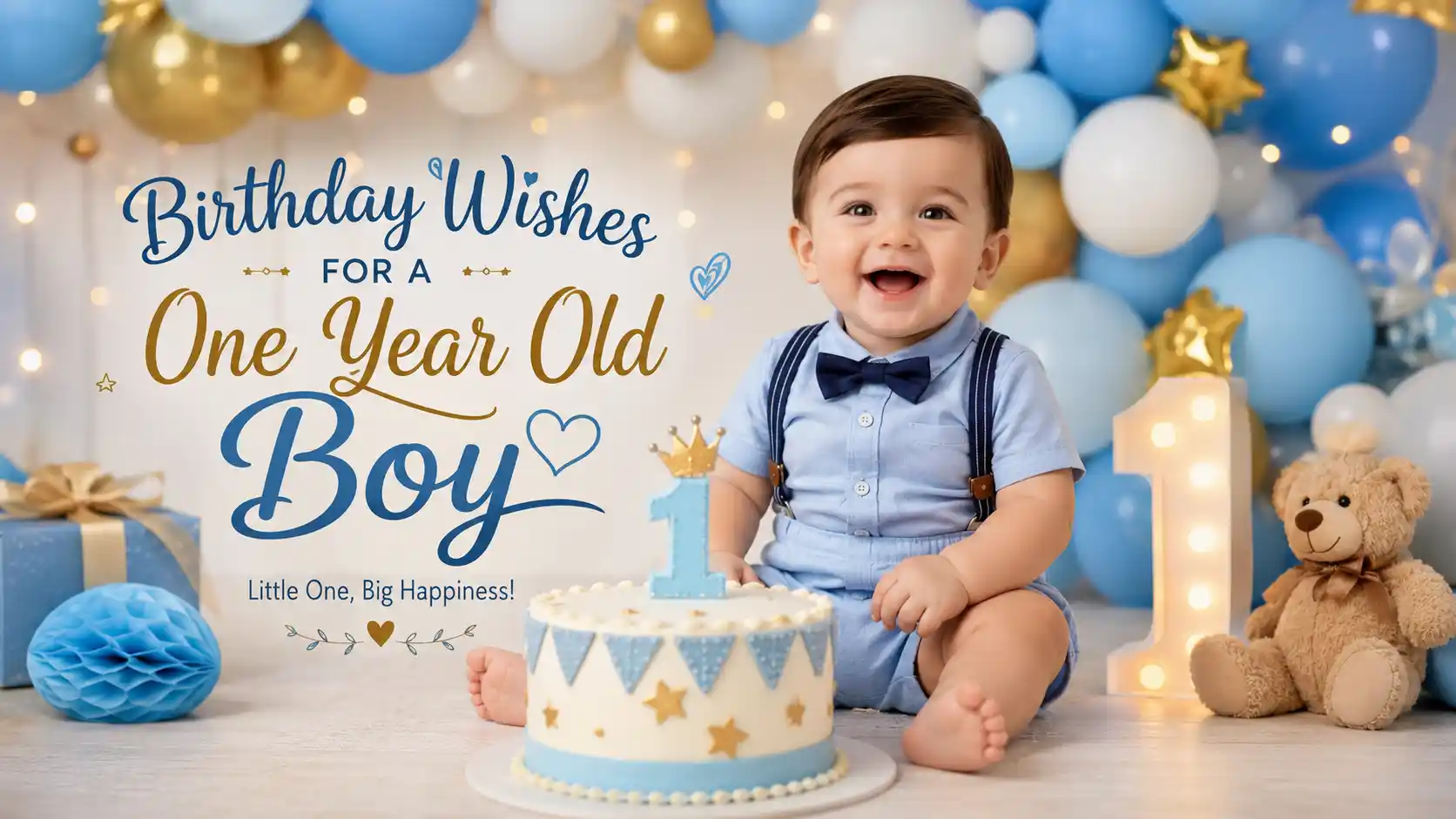 Birthday Wishes for a one Year Old Boy