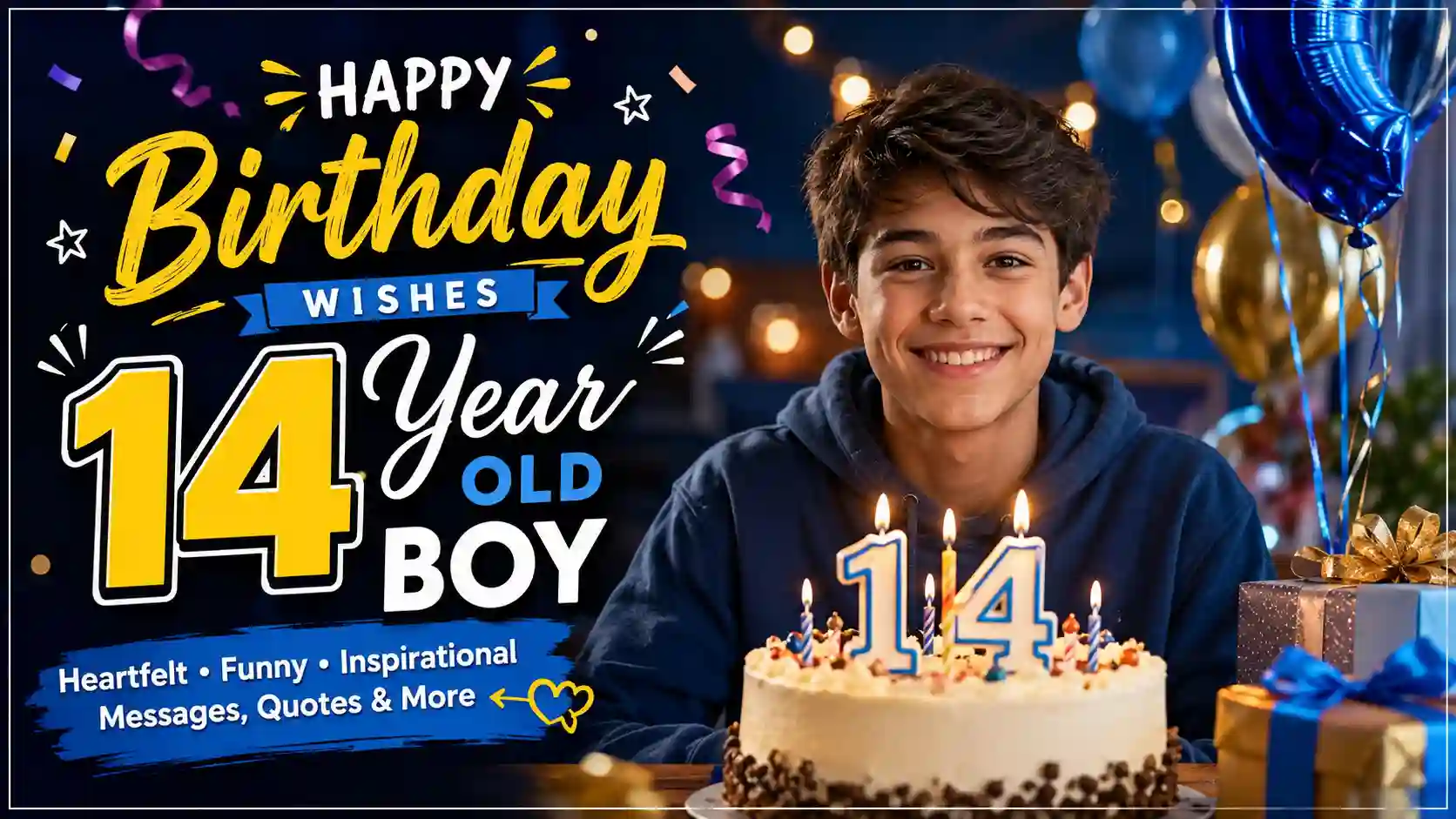 Birthday Wishes for 14 Year Old Boy