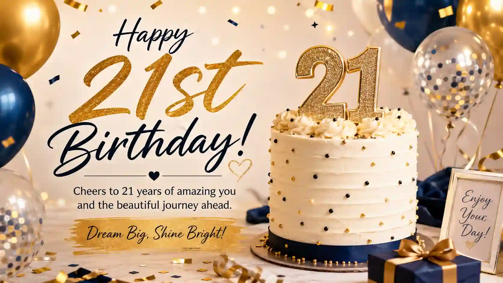 Birthday Wishes for 21 Year Old